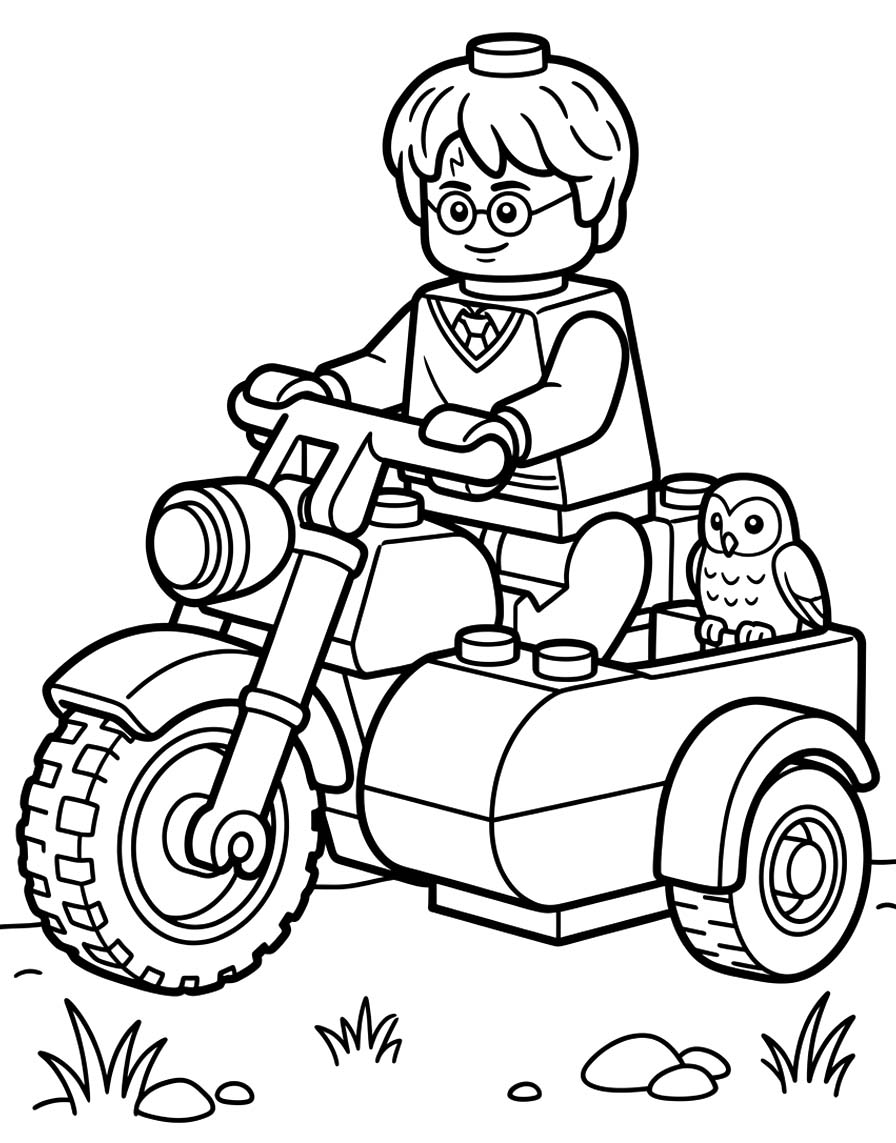 Yazdırılabilir Lego Harry Potter resim Boyama Sayfası