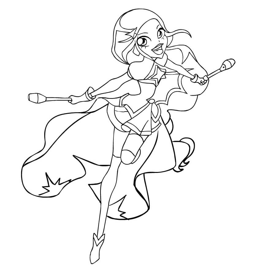 Yazdırılabilir Lolirock Çizim Boyama Sayfası