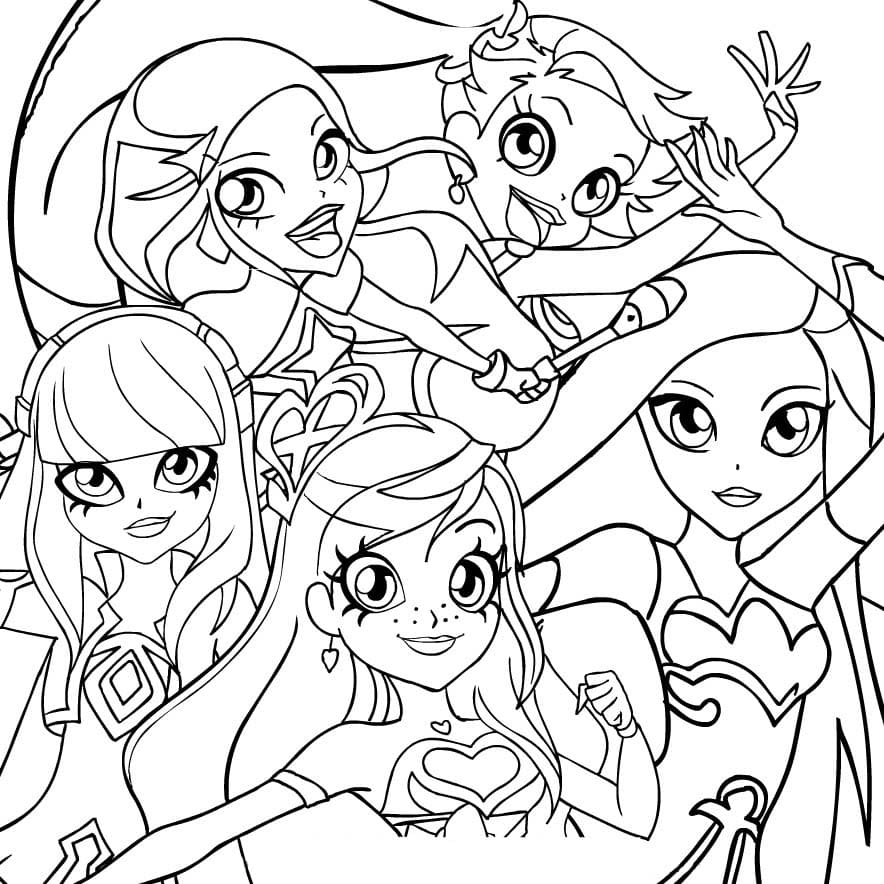 Yazdırılabilir Lolirock Boyama Sayfası