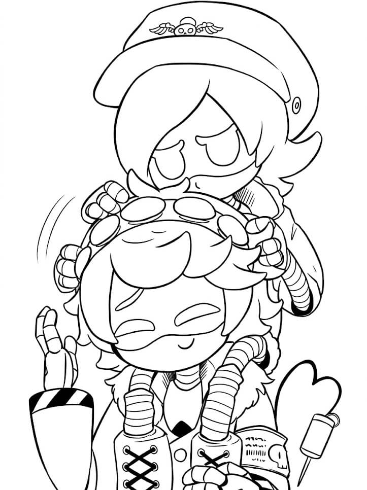 Yazdırılabilir Murder Drones Boyama Sayfası