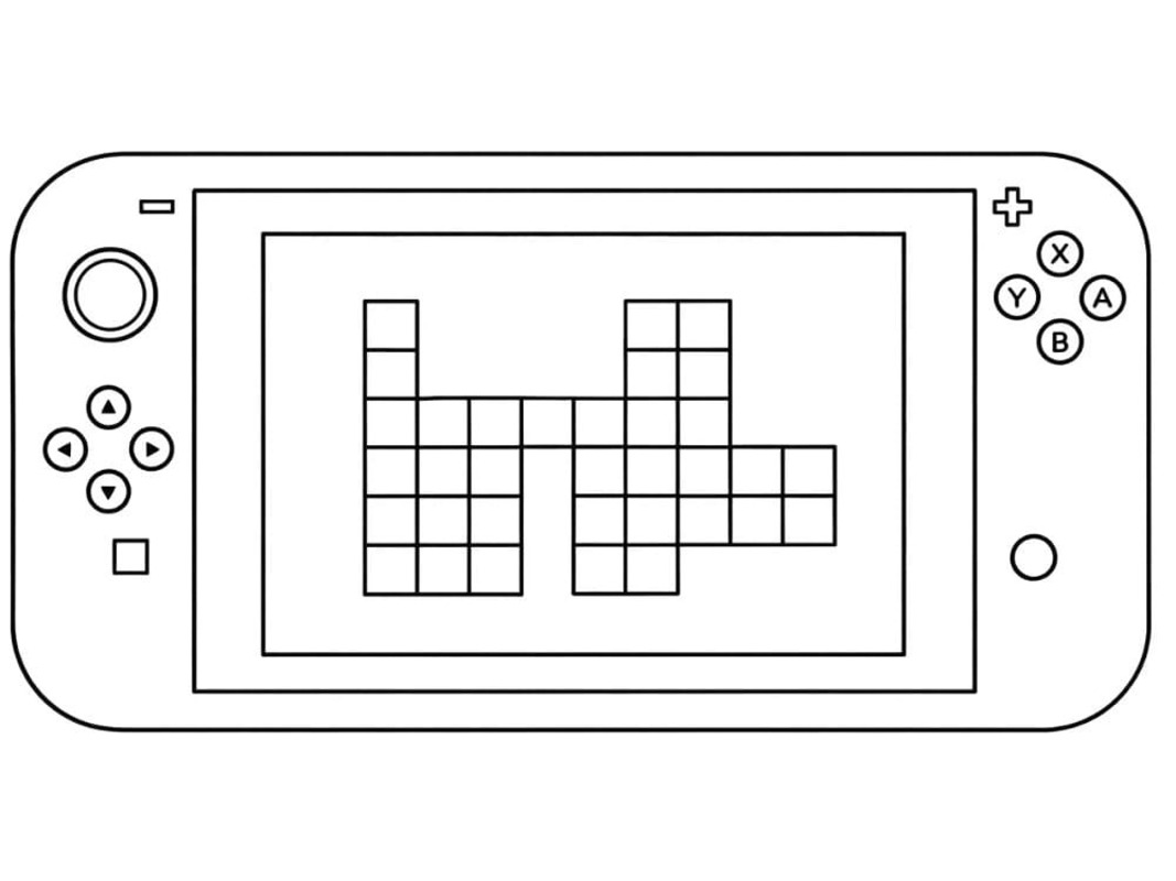 Yazdırılabilir Nintendo Switch Çizim Boyama Sayfası