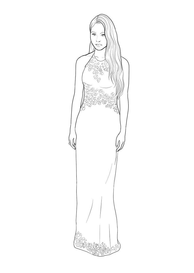 Yazdırılabilir Olivia Rodrigo resim Boyama Sayfası