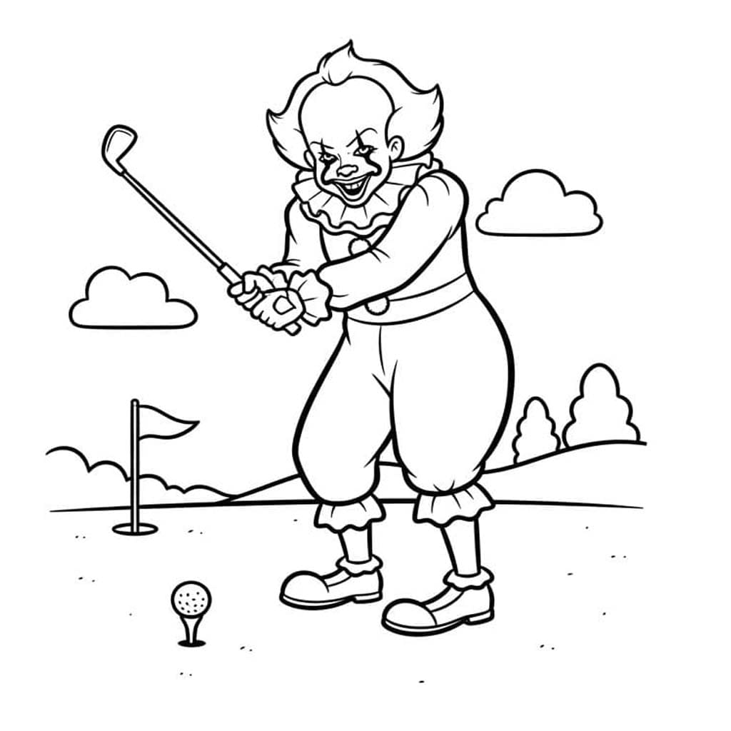 Yazdırılabilir Pennywise Boyama Sayfası