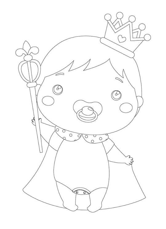 Yazdırılabilir Prens Boyama Sayfası