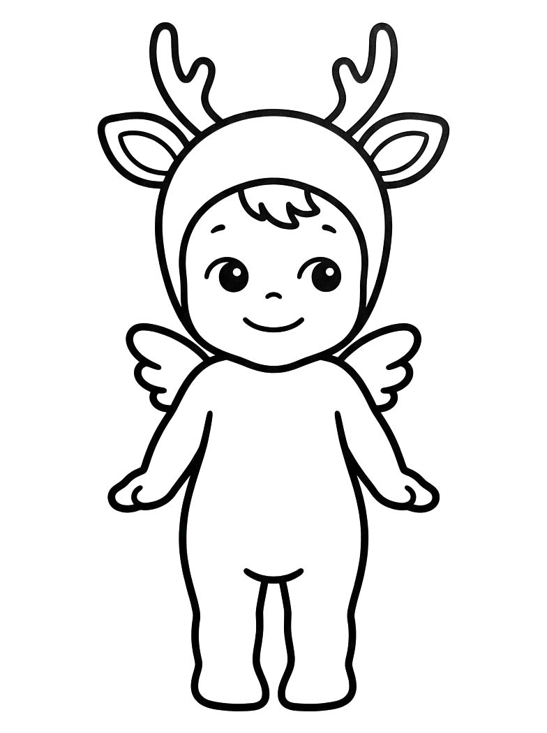 Yazdırılabilir Sonny Angel Çizim Boyama Sayfası