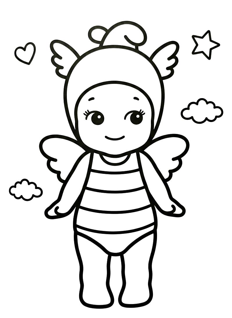 Yazdırılabilir Sonny Angel resim Boyama Sayfası
