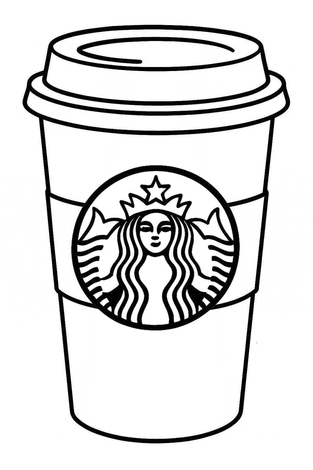 Yazdırılabilir Starbucks Boyama Sayfası