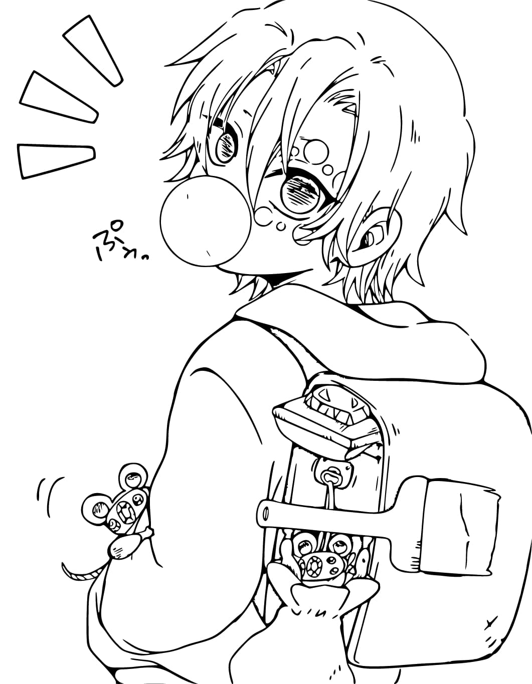 Yazdırılabilir Tengen Uzui Boyama Sayfası