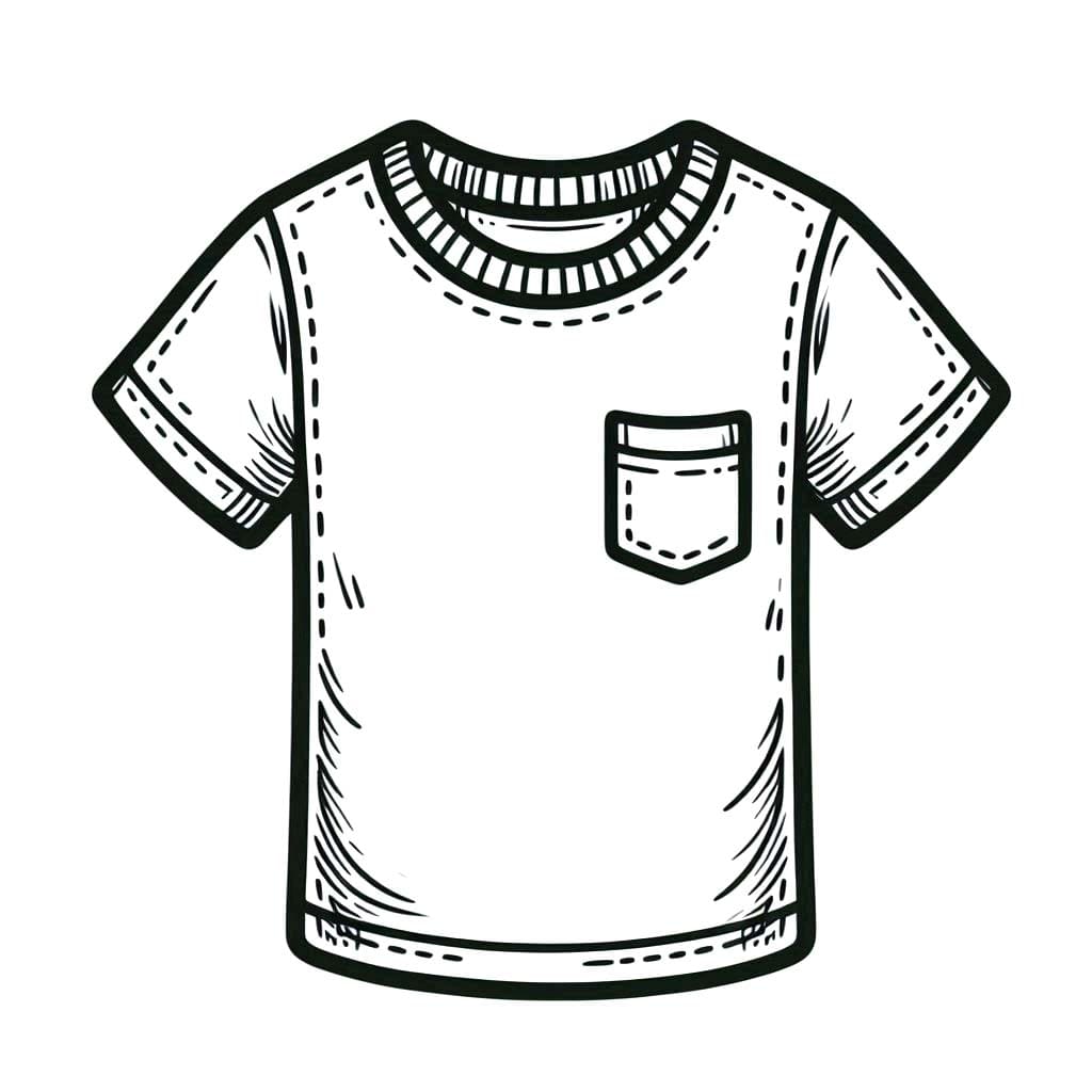 Yazdırılabilir Tişört Boyama Sayfası