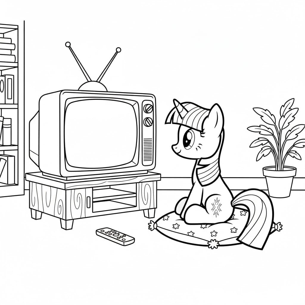 Yazdırılabilir Twilight Sparkle Boyama Sayfası