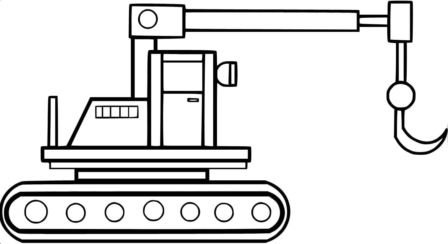 Yazdırılabilir Vinç Boyama Sayfası