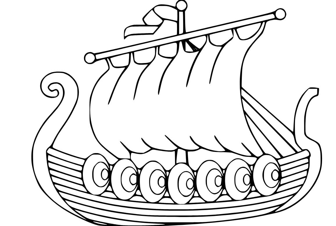 Yazdırılabilir Yelkenli Boyama Sayfası