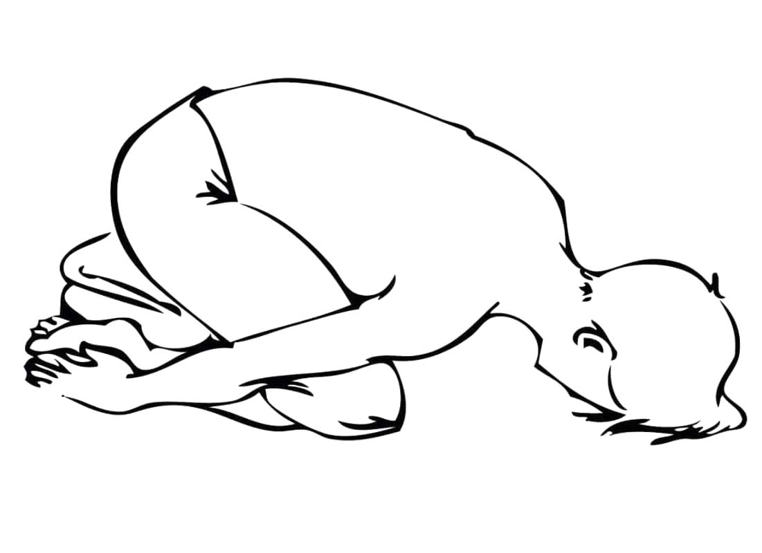 Yazdırılabilir Yoga Boyama Sayfası