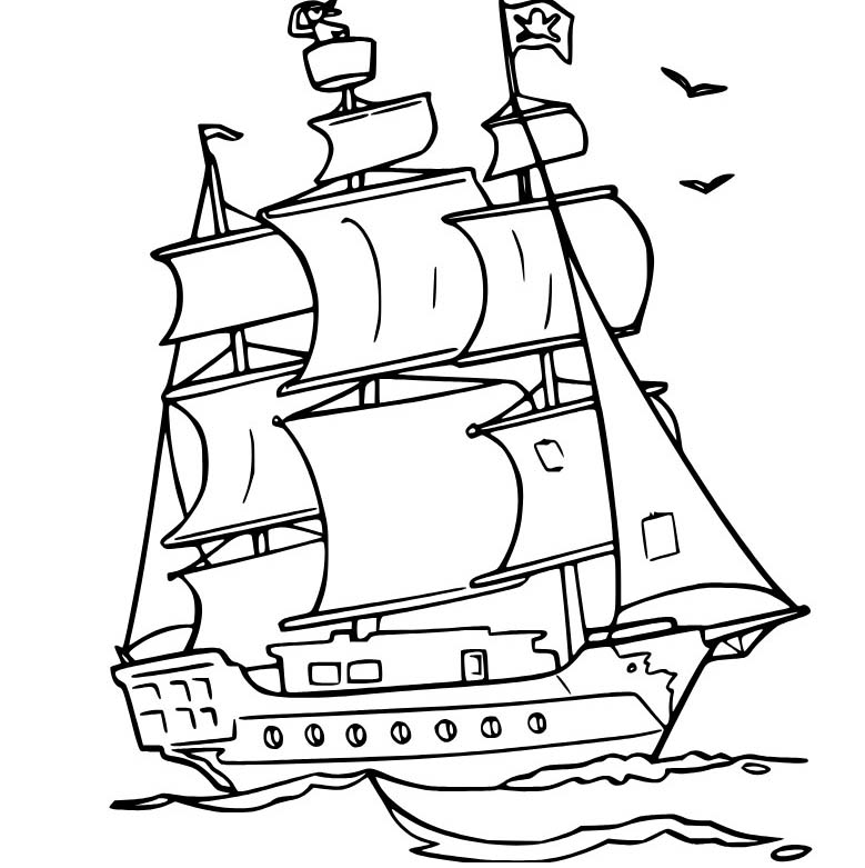 Yelkenli Temel Boyama Sayfası