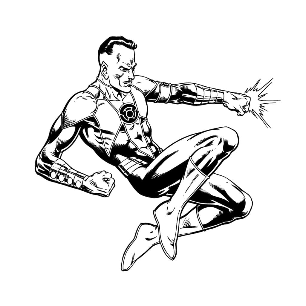 Yeşil Fener 5 Boyama Sayfası