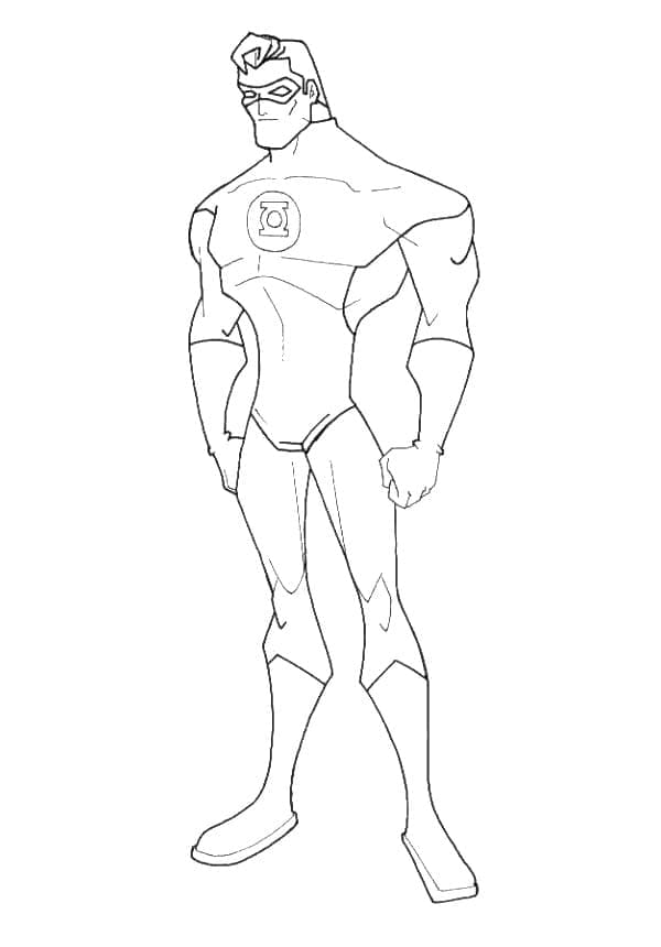 Yeşil Fener 7 Boyama Sayfası