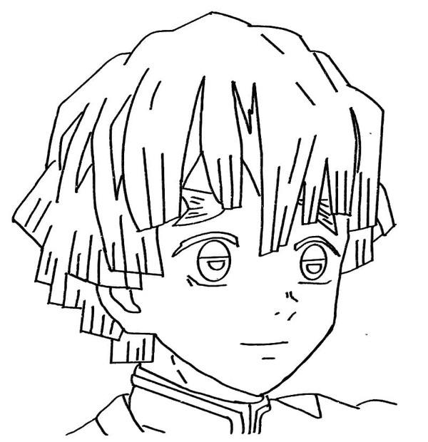 Zenitsu Agatsuma Boyama Sayfaları