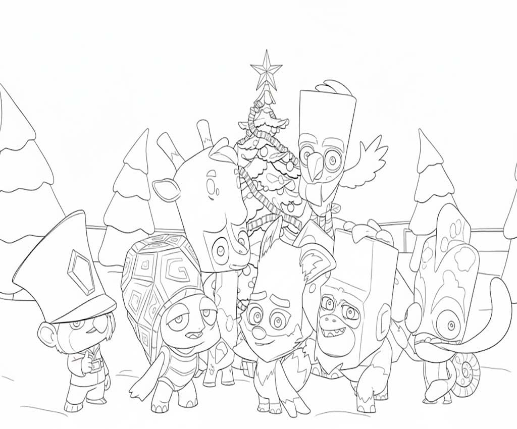 Zooba Ücretsiz Yazdırılabilir Boyama Sayfası