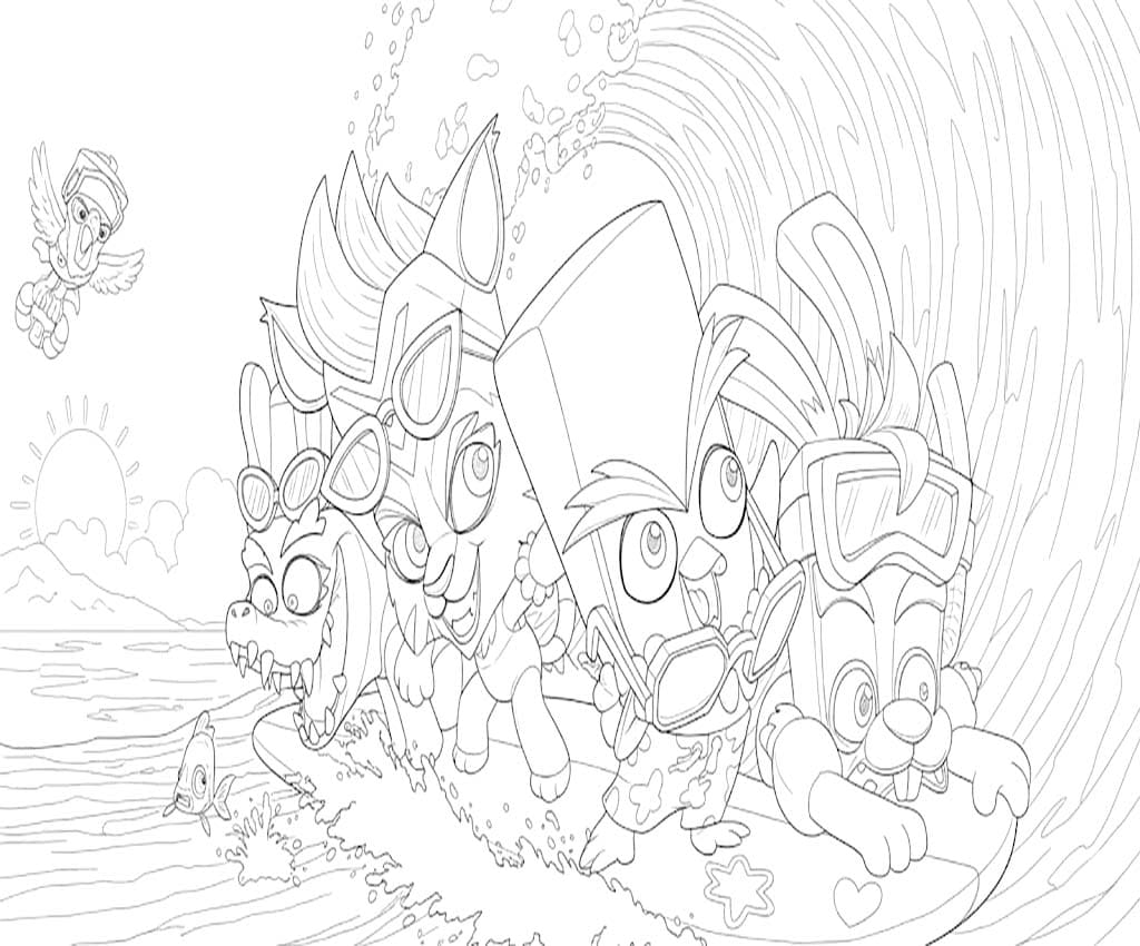 Zooba Ücretsiz Boyama Sayfası