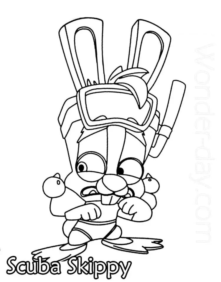 Zooba çocuklar için ücretsiz Boyama Sayfası