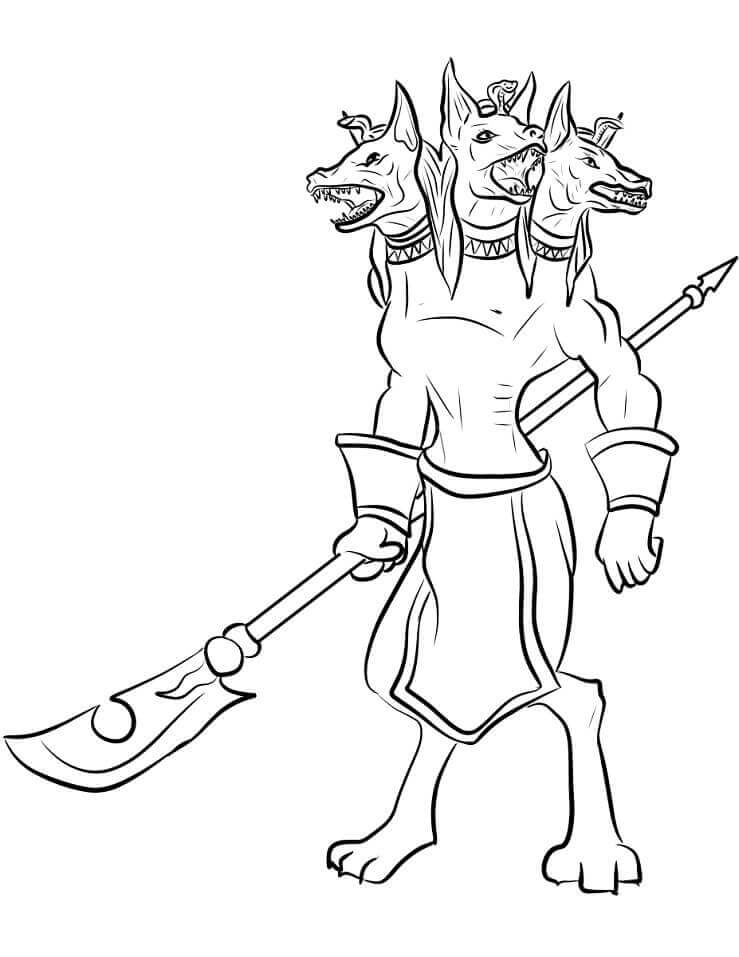 Dev Cerberus Boyama Sayfası – Boyama Online