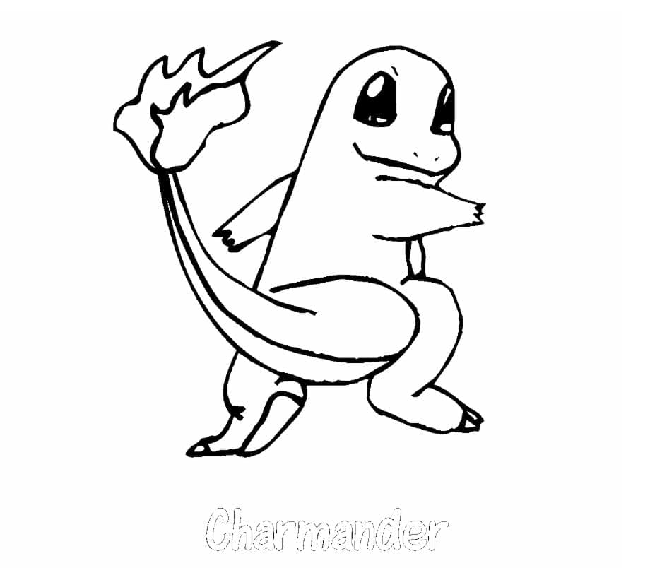 Charmander Boyama Sayfaları – Boyama Online