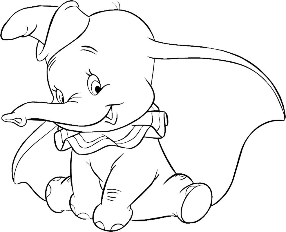 free catty color pages dumbo