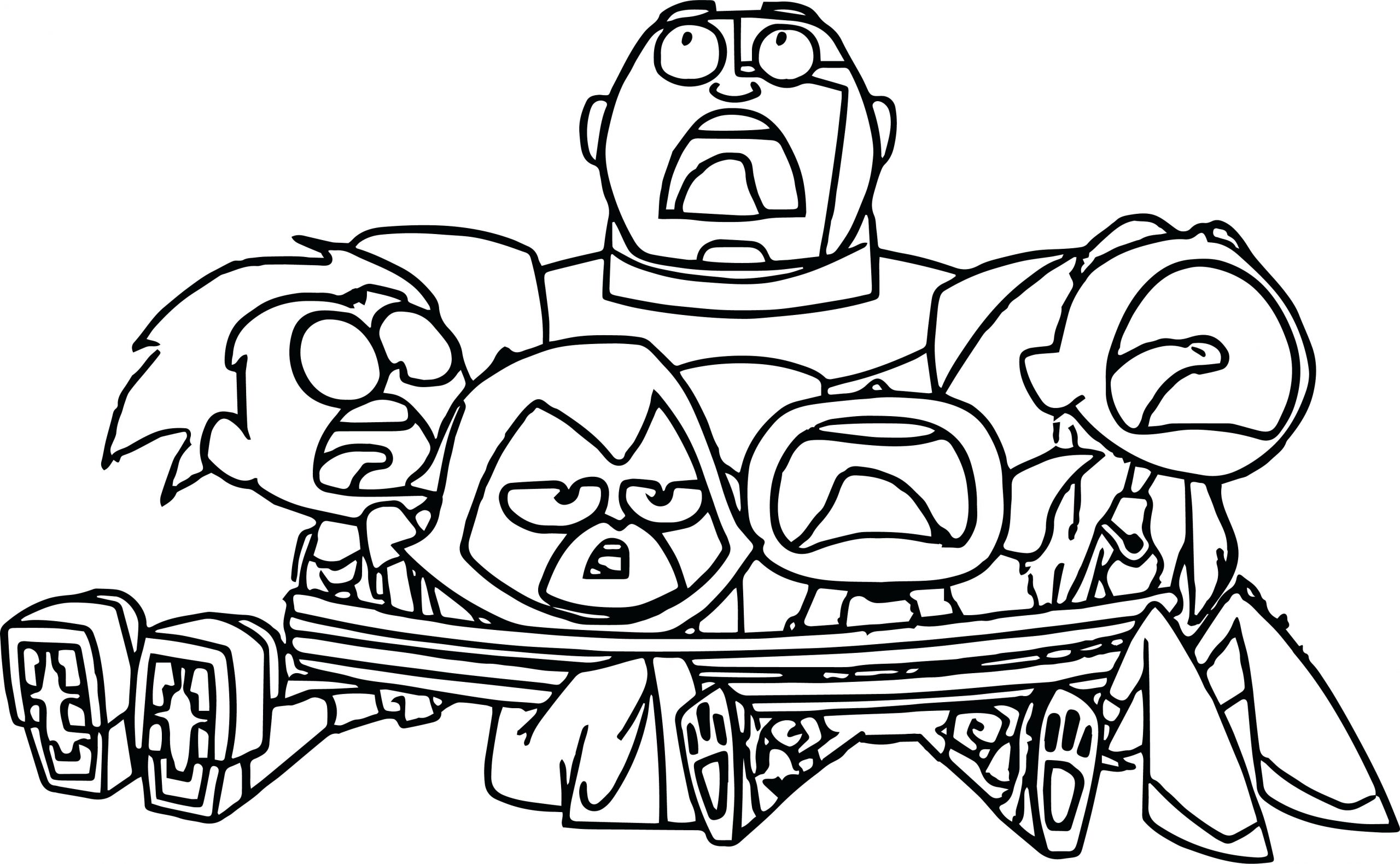 Teen Titans Go Boyama Sayfaları – Boyama Online