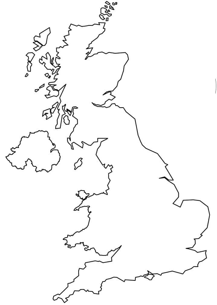 United Kingdom Outline Map England Map Map Outline Uk Outline | My XXX ...