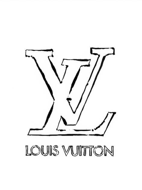 Louis Vuitton Logosu Boyama Sayfası – Boyama Online