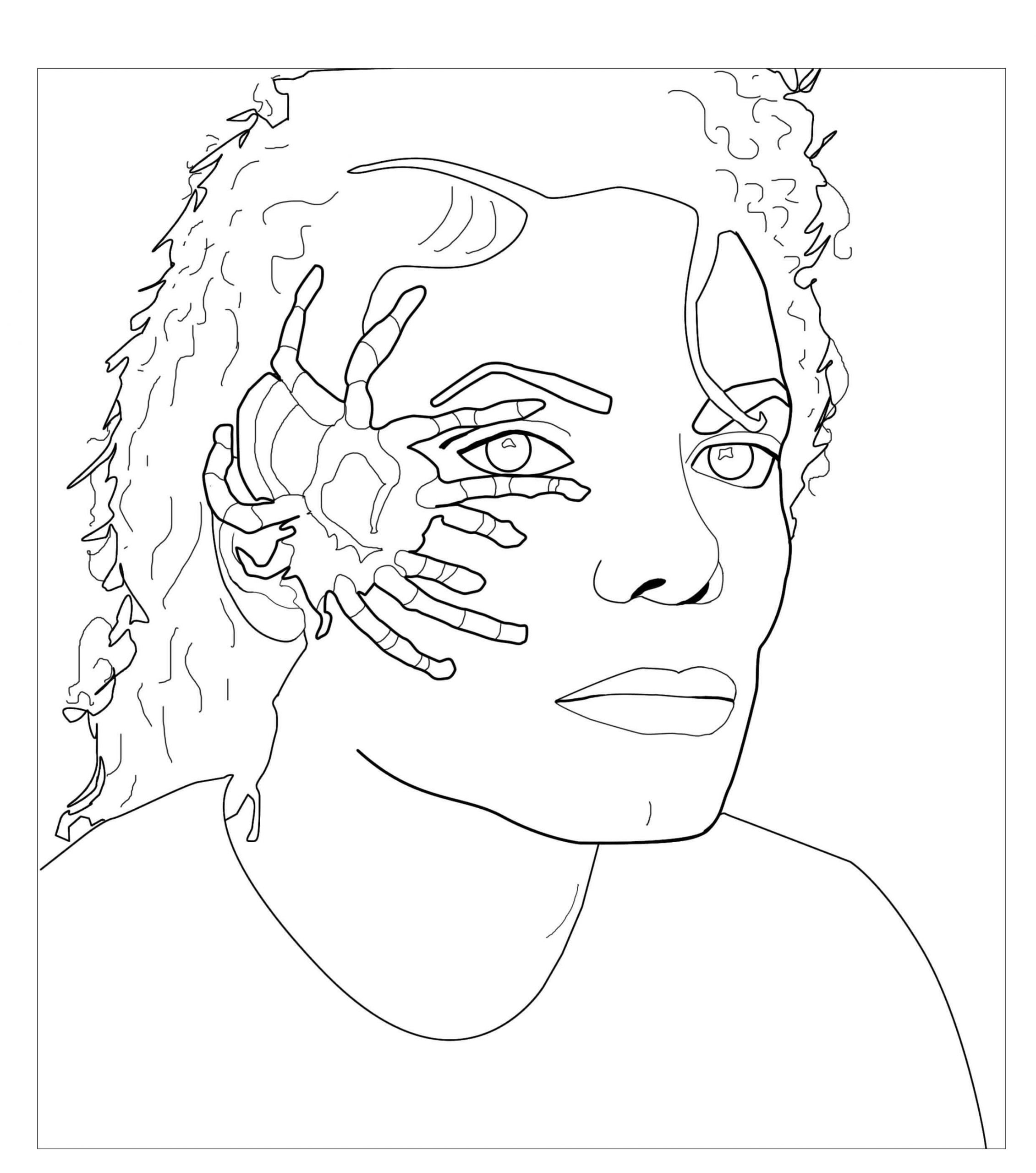 Майкл Джексон раскраска