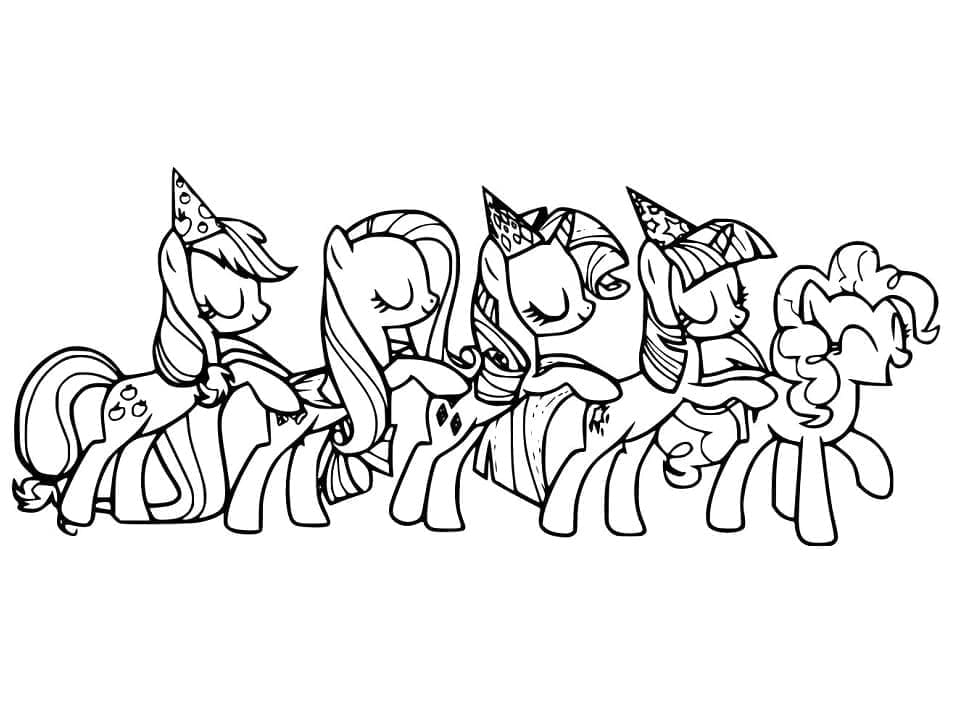My Little Pony Çizimi Boyama Sayfası – Boyama Online