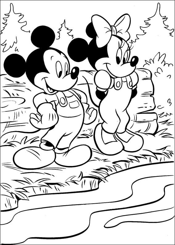 mickey ve minnie mouse boyama