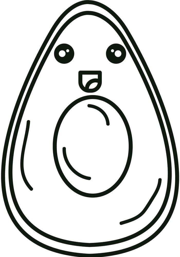 avokado 7 Boyama Sayfas?? ??? Boyama Online