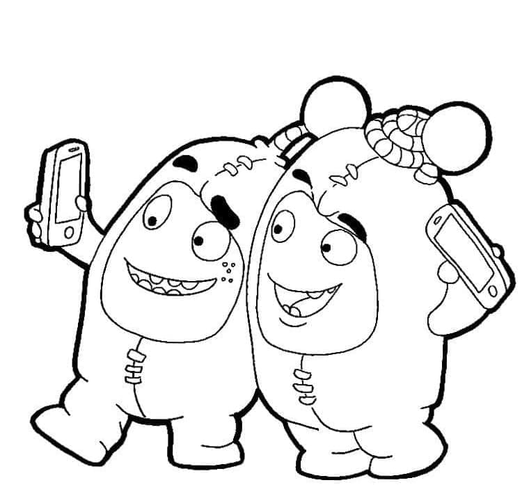 oddbods-tan-jeff-ve-newt-boyama-sayfas-boyama-online