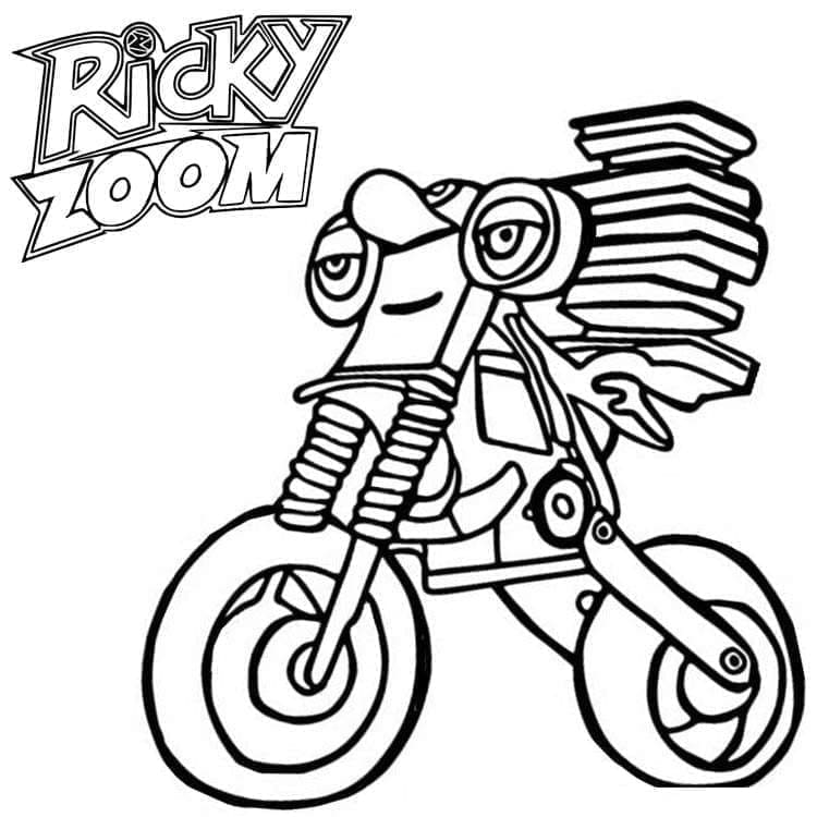 Ricky Zoom'dan Don Hoopla Boyama Sayfası – Boyama Online