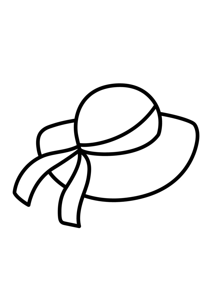 şapka ücretsiz yazdırılabilir Boyama Sayfası