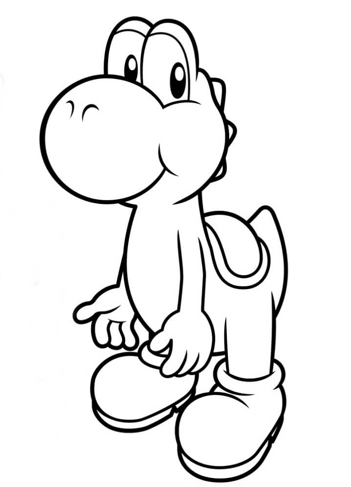 Sevimli Yoshi Boyama Sayfasi Boyama Online