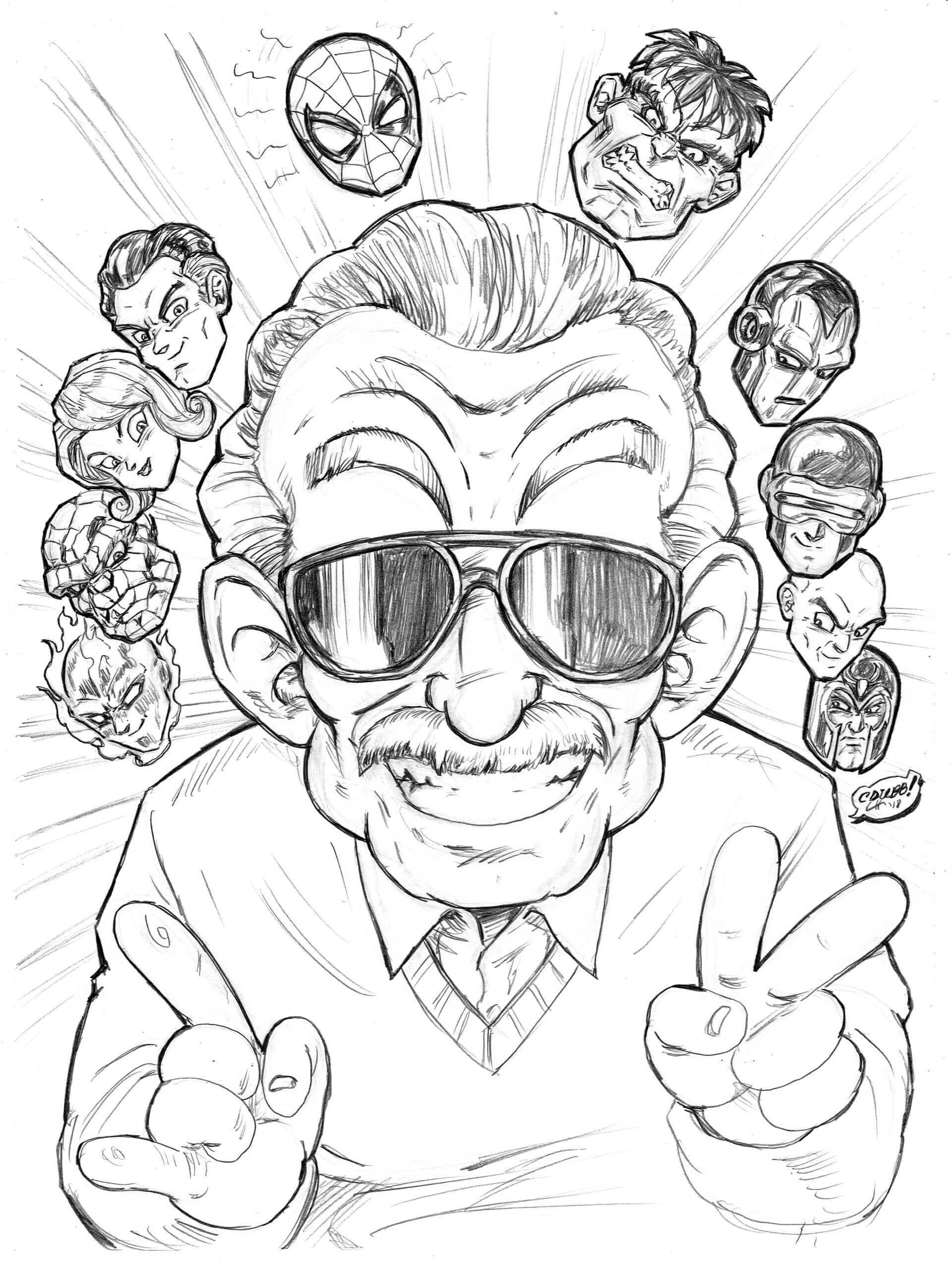 stan-lee-komik-boyama-sayfas-boyama-online