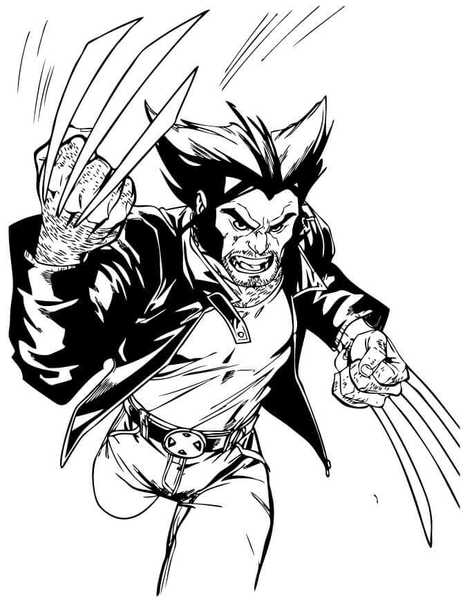 Wolverine Koşusu Boyama Sayfası Boyama Online